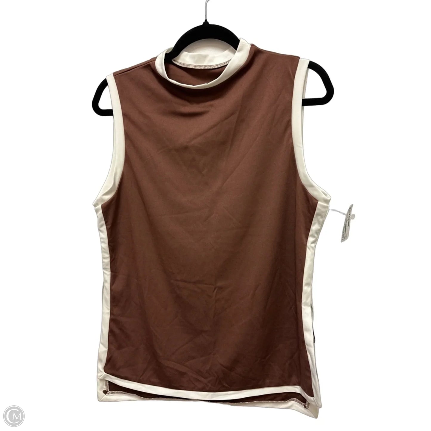 Top Sleeveless By Zaful In Brown, Size: L