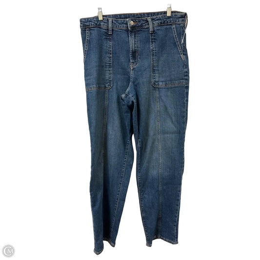 Jeans Straight By Old Navy In Blue Denim, Size: 14