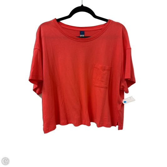 Top Short Sleeve By Old Navy In Orange, Size: L