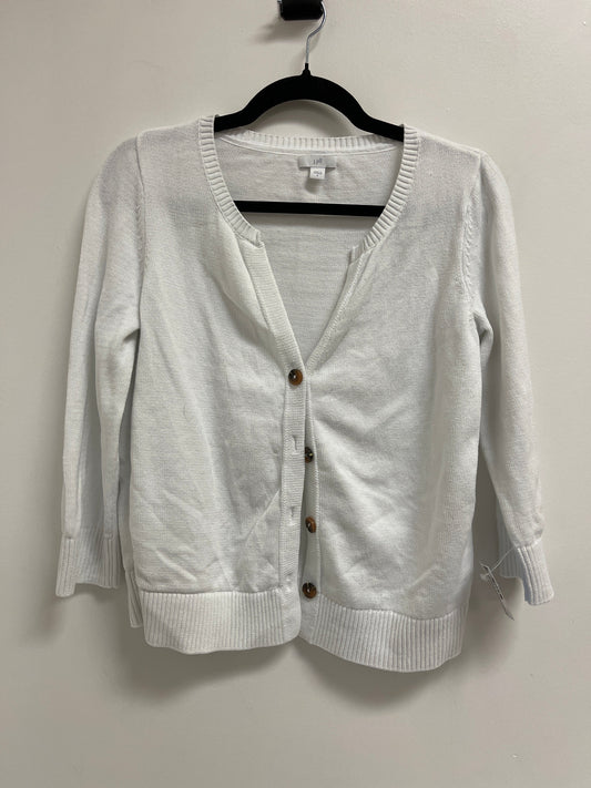 Sweater Cardigan By J. Jill In White, Size: S