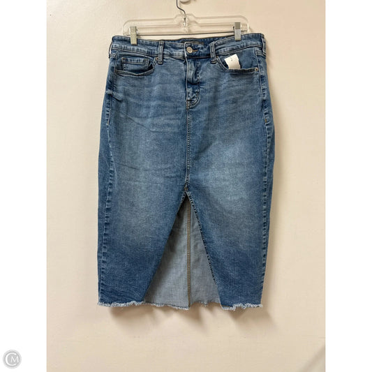 Skirt Midi By Torrid In Blue Denim, Size: 12