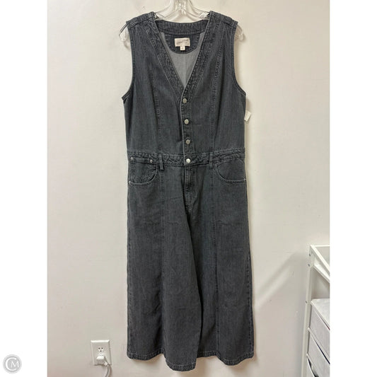 Jumpsuit By Universal Thread In Grey Denim, Size: L