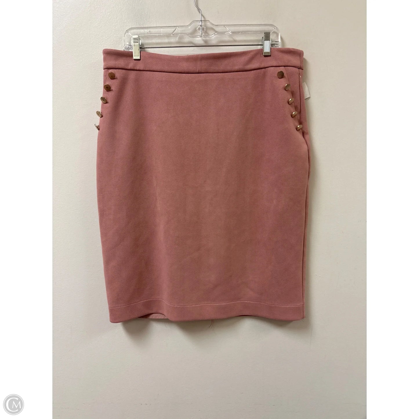 Skirt Midi By Liz Claiborne In Pink, Size: 14