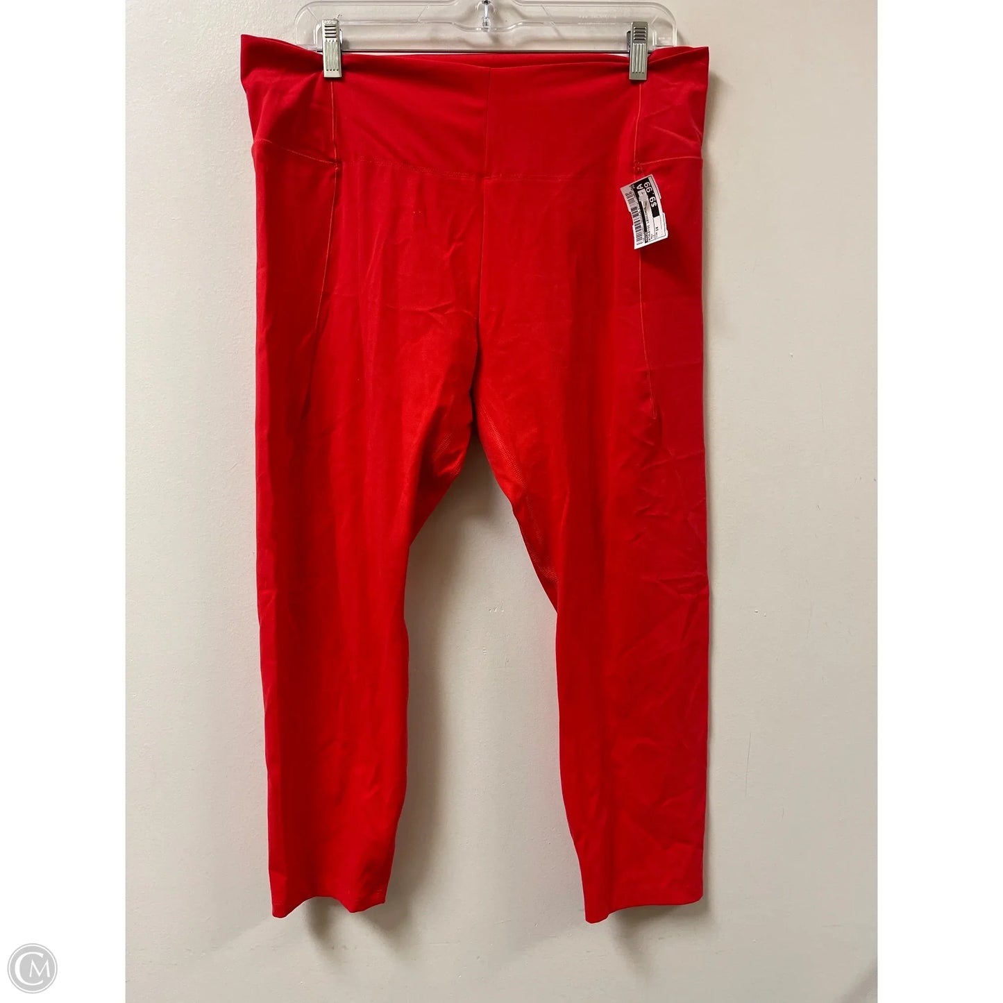 Athletic Leggings By Avia In Red, Size: 1x