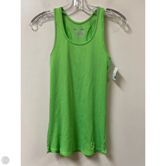 Athletic Tank Top By Under Armour In Green, Size: S