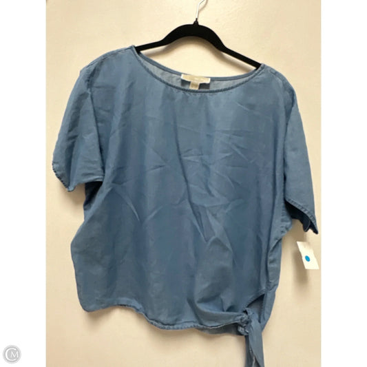 Top Short Sleeve By Michael By Michael Kors In Blue, Size: S