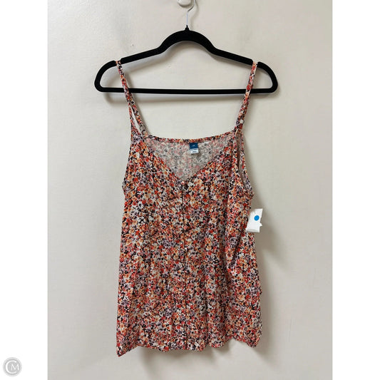 Top Sleeveless By Old Navy In Floral Print, Size: 2x