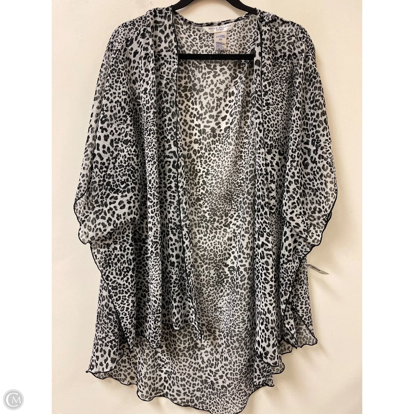 Kimono By Peter Nygard In Animal Print, Size: 2x