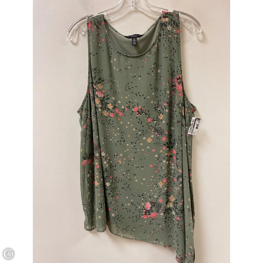 Tunic Sleeveless By Investments In Green, Size: 2x