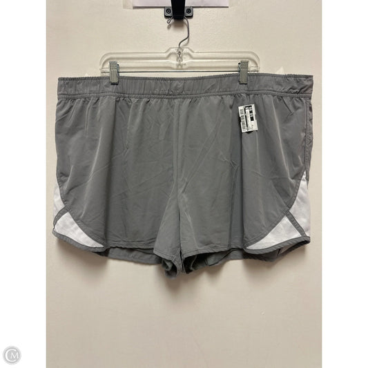 Athletic Shorts By Bcg In Grey, Size: 3x