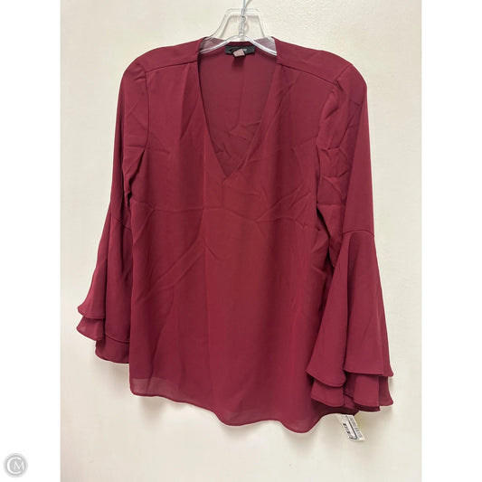 Top Long Sleeve By Alfani In Red, Size: S