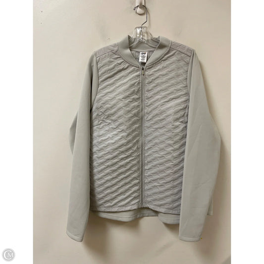 Athletic Jacket By Avia In Grey, Size: 1x