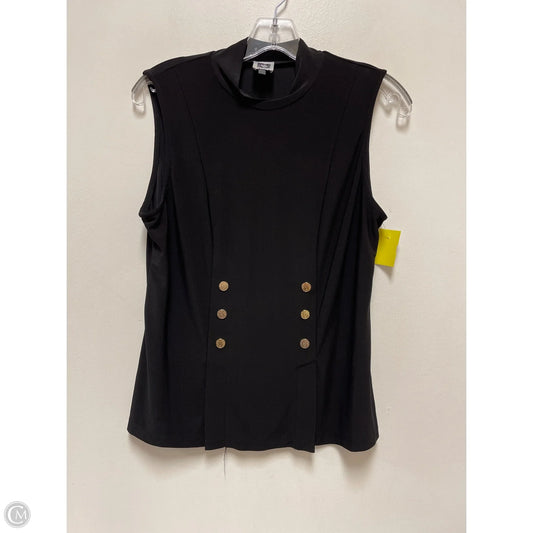 Top Sleeveless By Anne Klein In Black, Size: M