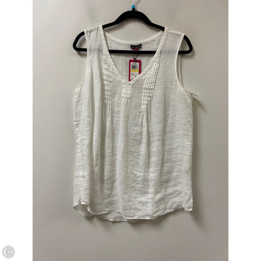 Top Sleeveless By Vince Camuto In White, Size: M