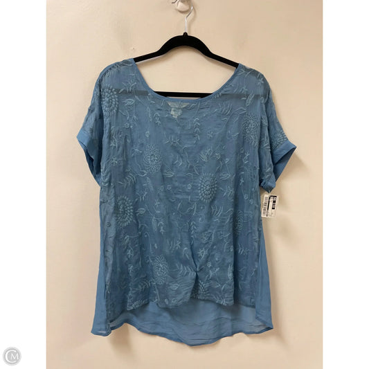 Top Short Sleeve By Sundance In Blue, Size: Xs