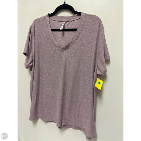 Athletic Top Short Sleeve By Clothes Mentor In Purple, Size: 3x