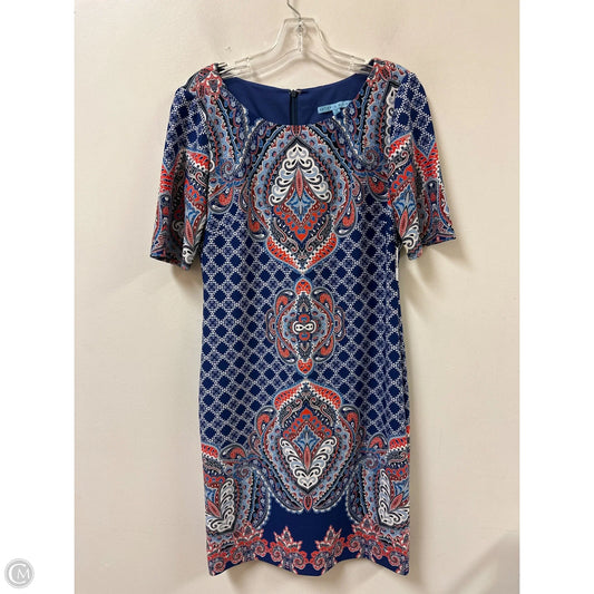 Dress Casual Midi By Antonio Melani In Blue & Red, Size: S