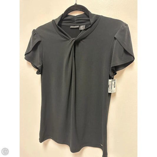 Top Short Sleeve By Tahari In Black, Size: S