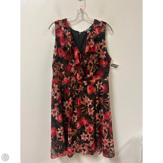 Dress Designer By Karl Lagerfeld In Floral Print, Size: Xl