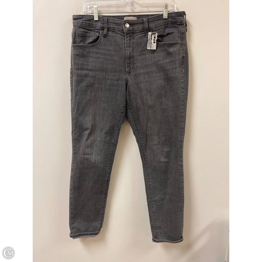 Jeans Skinny By Universal Thread In Grey Denim, Size: 14