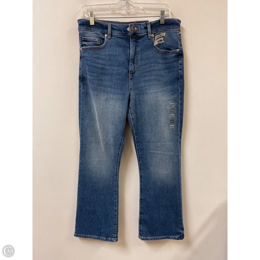 Jeans Cropped By Loft In Blue Denim, Size: 8
