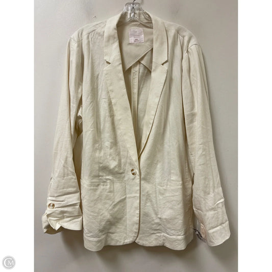 Blazer By Lc Lauren Conrad In Cream, Size: 1x