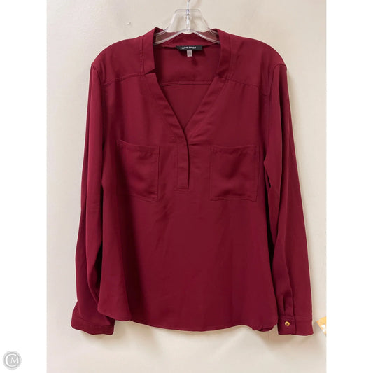 Top Long Sleeve By Nine West In Red, Size: Xl