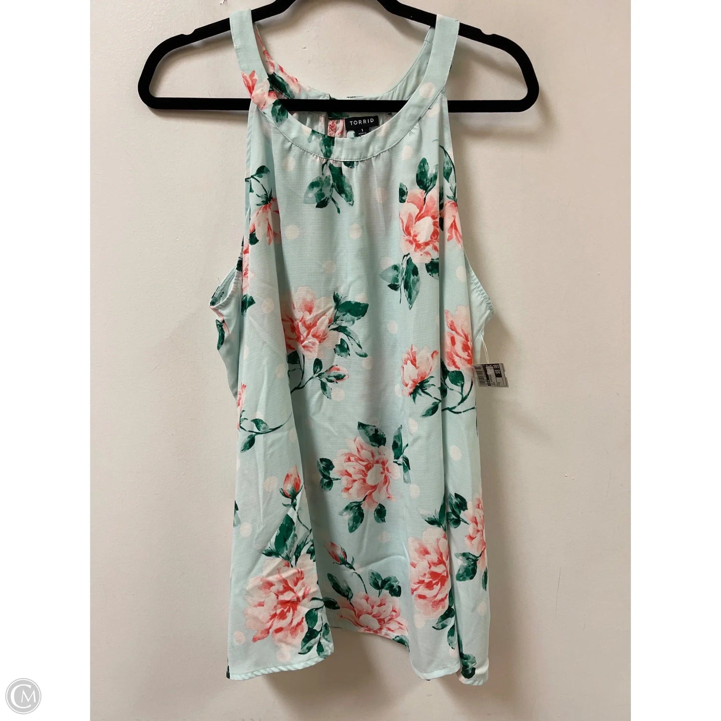 Top Sleeveless By Torrid In Green, Size: M