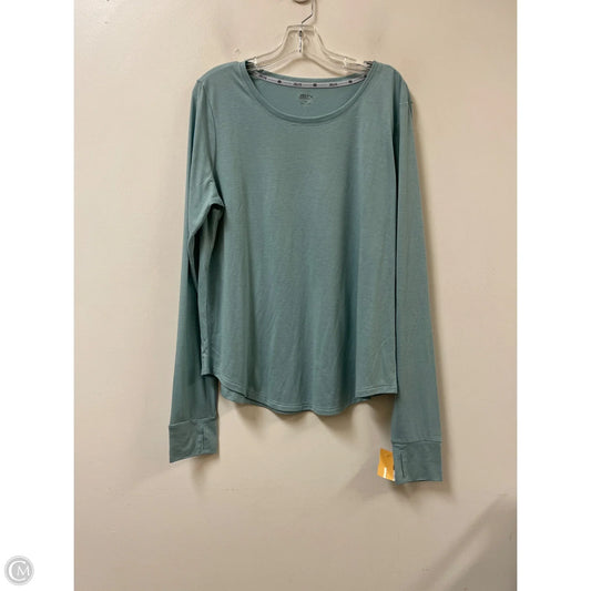 Athletic Top Long Sleeve Crewneck By Zelos In Blue, Size: Xl