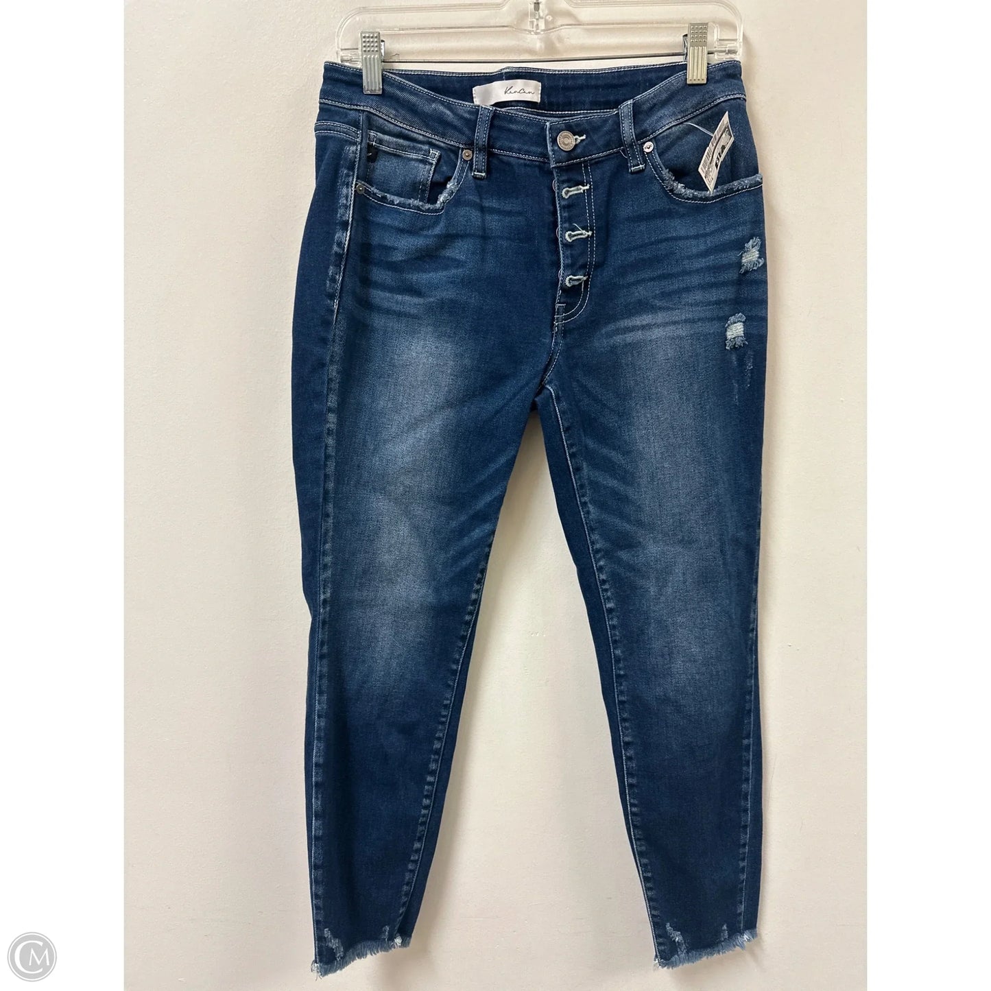 Jeans Skinny By Kancan In Blue Denim, Size: 8