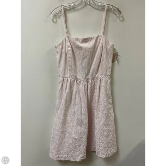 Dress Casual Short By Vineyard Vines In Pink & White, Size: 8