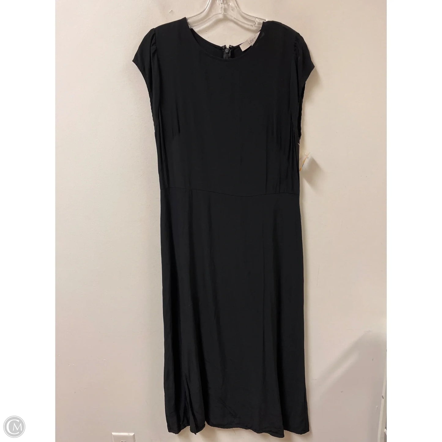 Dress Casual Midi By Loft In Black, Size: M