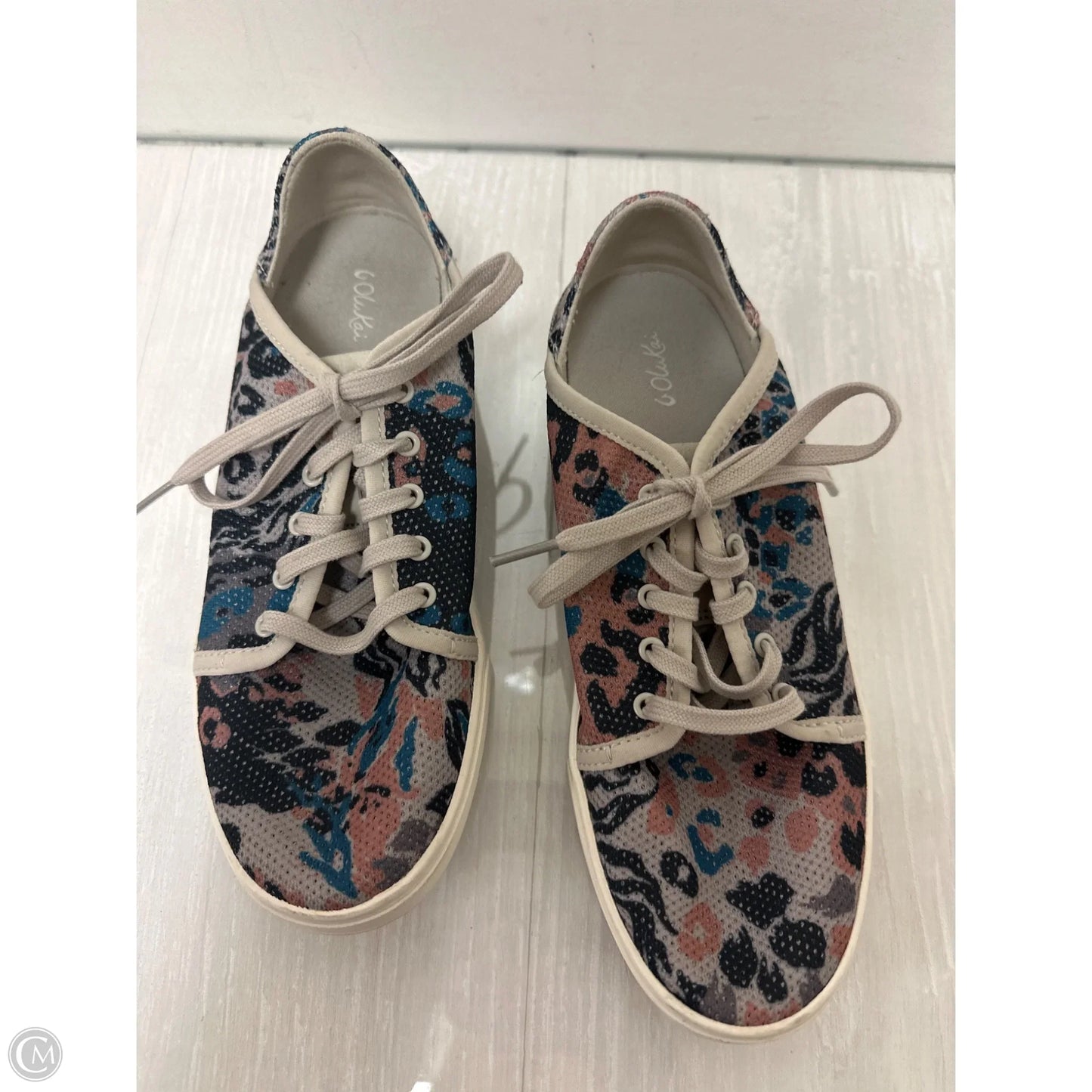 Shoes Sneakers By Olukai In Black & Blue, Size: 8