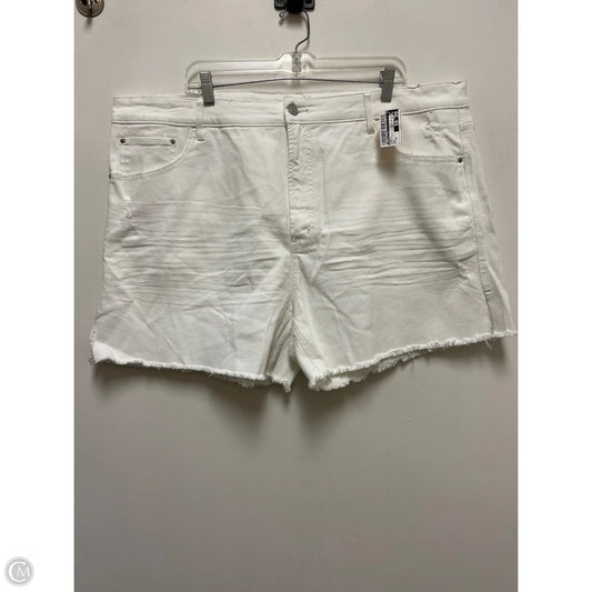 Shorts By Terra & Sky In White Denim, Size: 24
