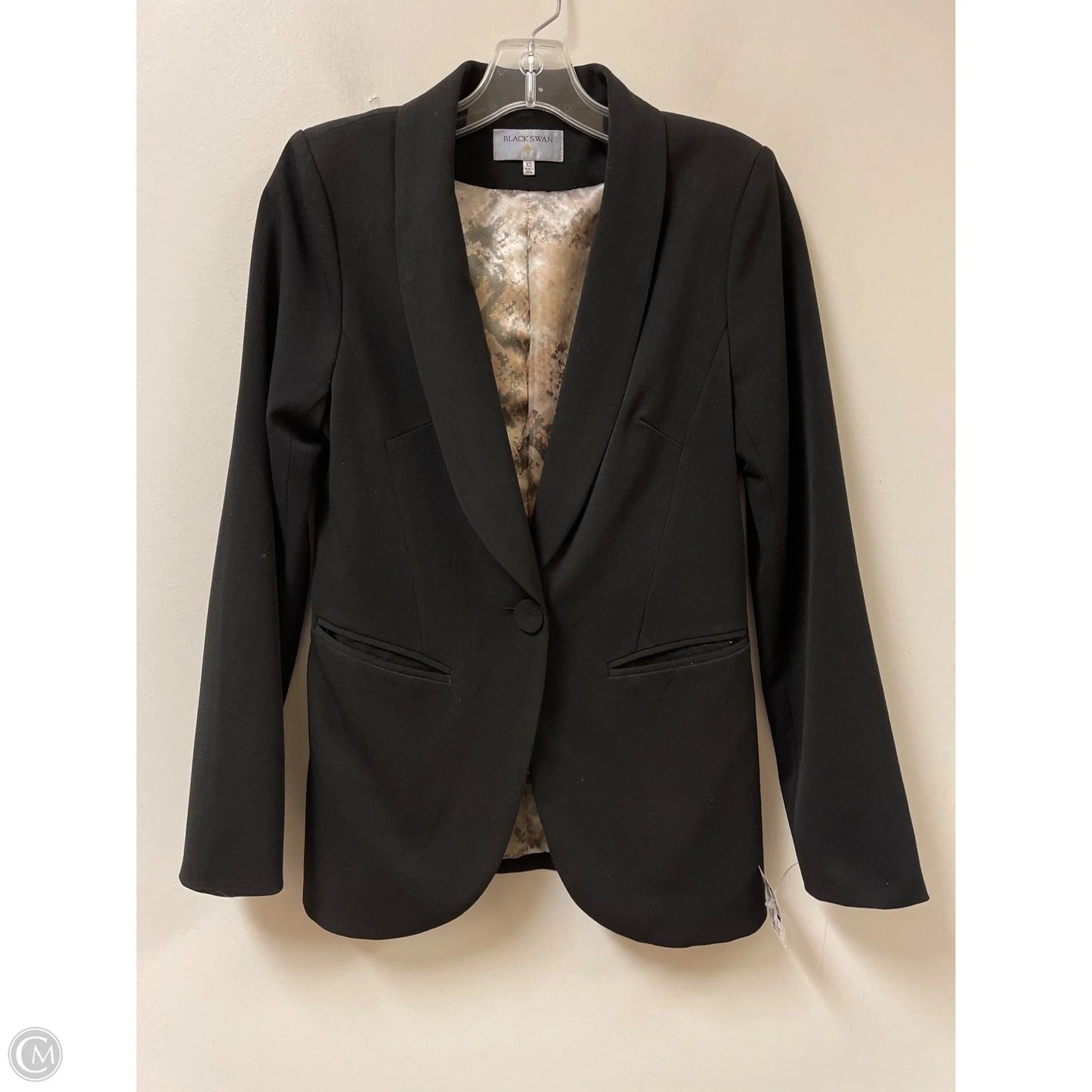 Blazer By Clothes Mentor In Black, Size: Xs