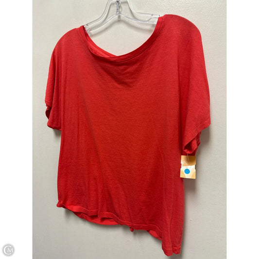 Athletic Top Short Sleeve By Athletic Works In Orange, Size: Xl