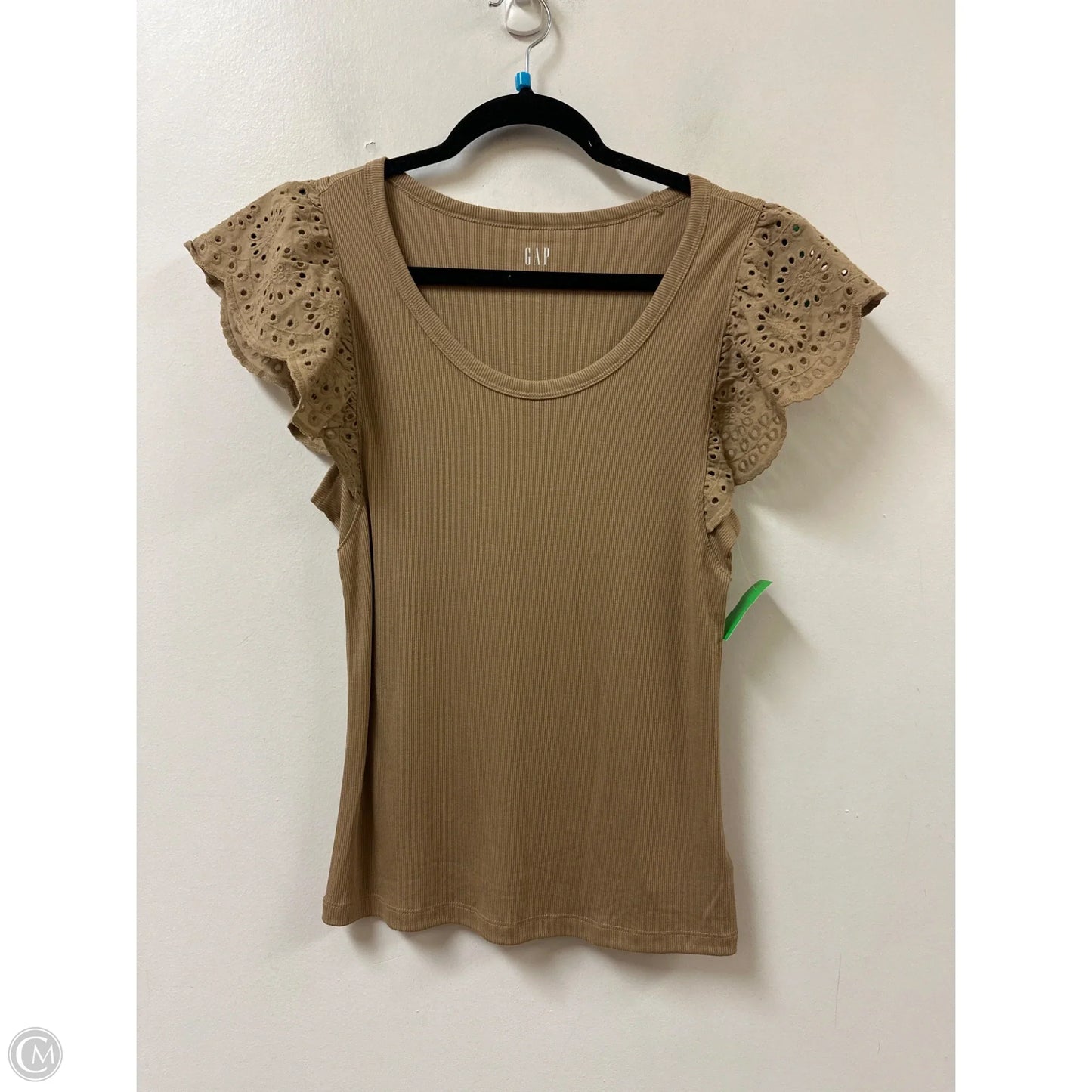 Top Short Sleeve By Gap In Brown, Size: M