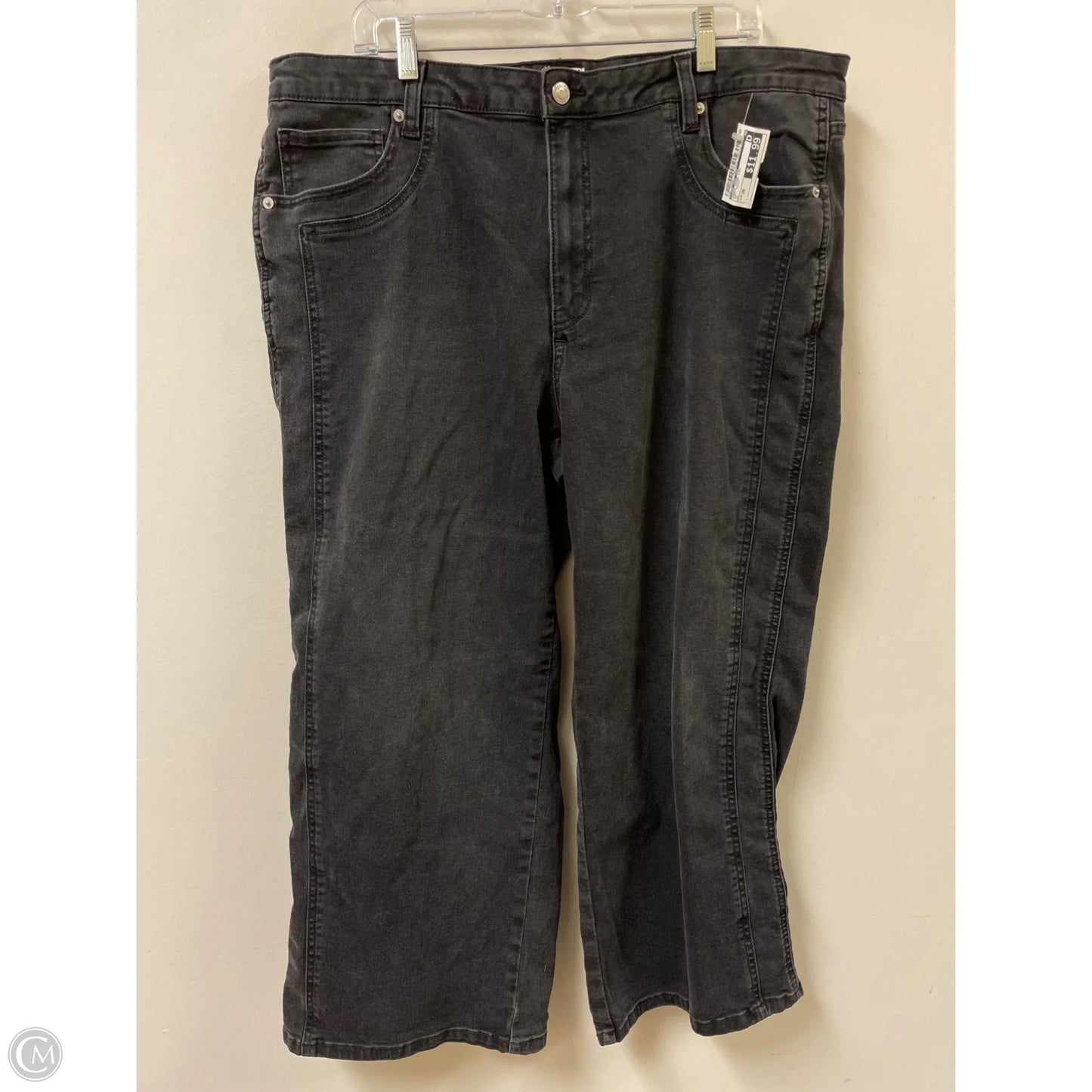 Jeans Wide Leg By Time And Tru In Grey Denim, Size: 20
