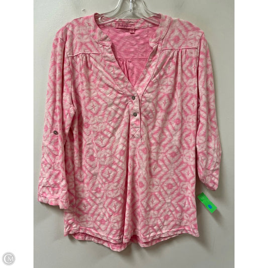 Top Long Sleeve By Fresh Produce In Pink, Size: M