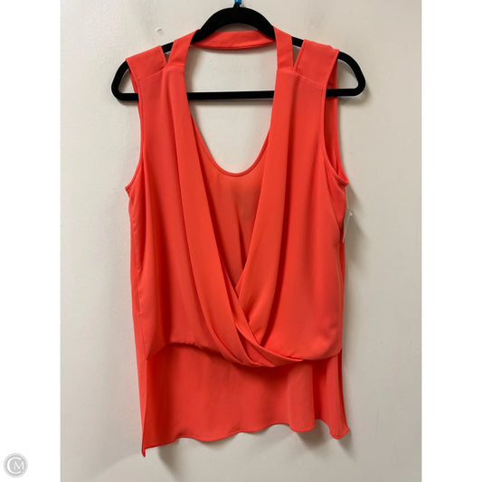 Top Short Sleeve By Bcbgmaxazria In Orange, Size: S