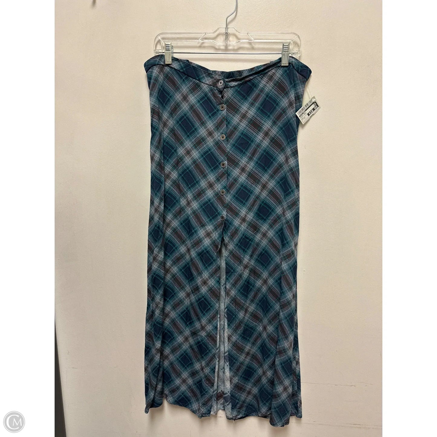 Skirt Maxi By Wild Fable In Blue & Green, Size: 12