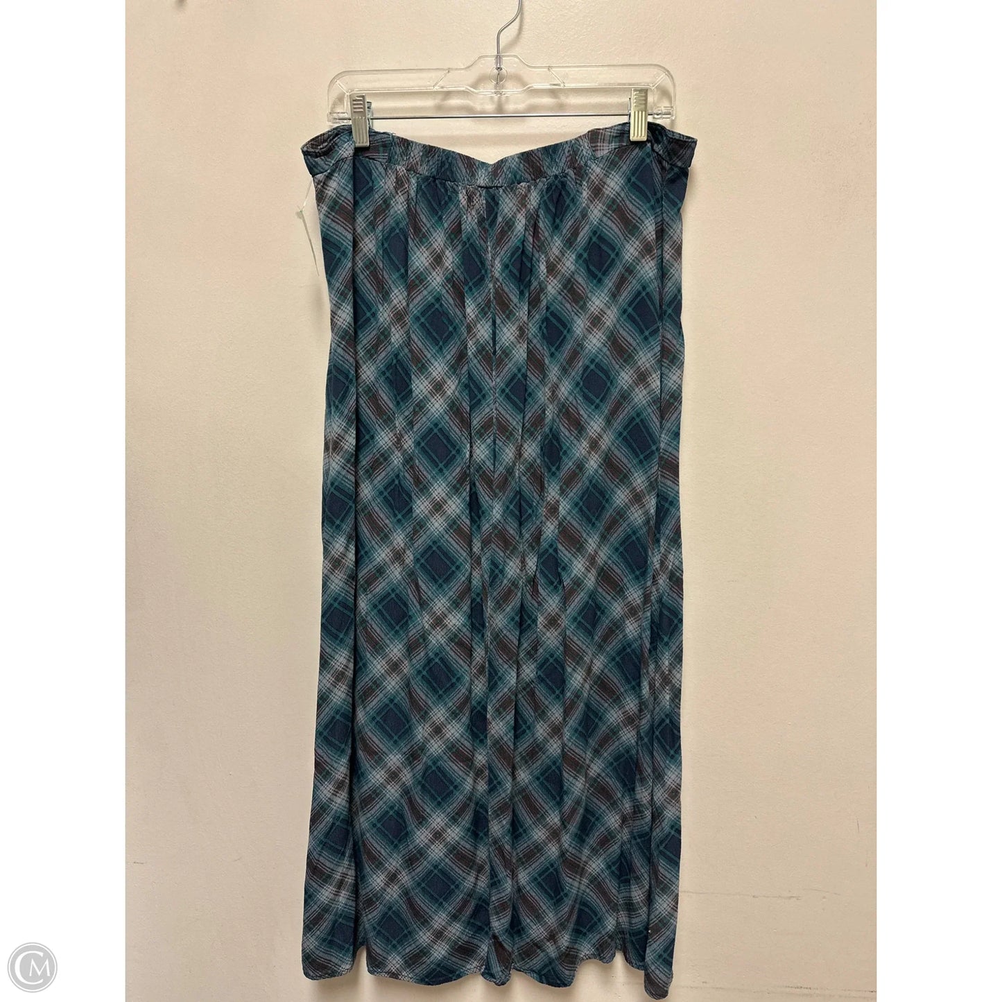 Skirt Maxi By Wild Fable In Blue & Green, Size: 12