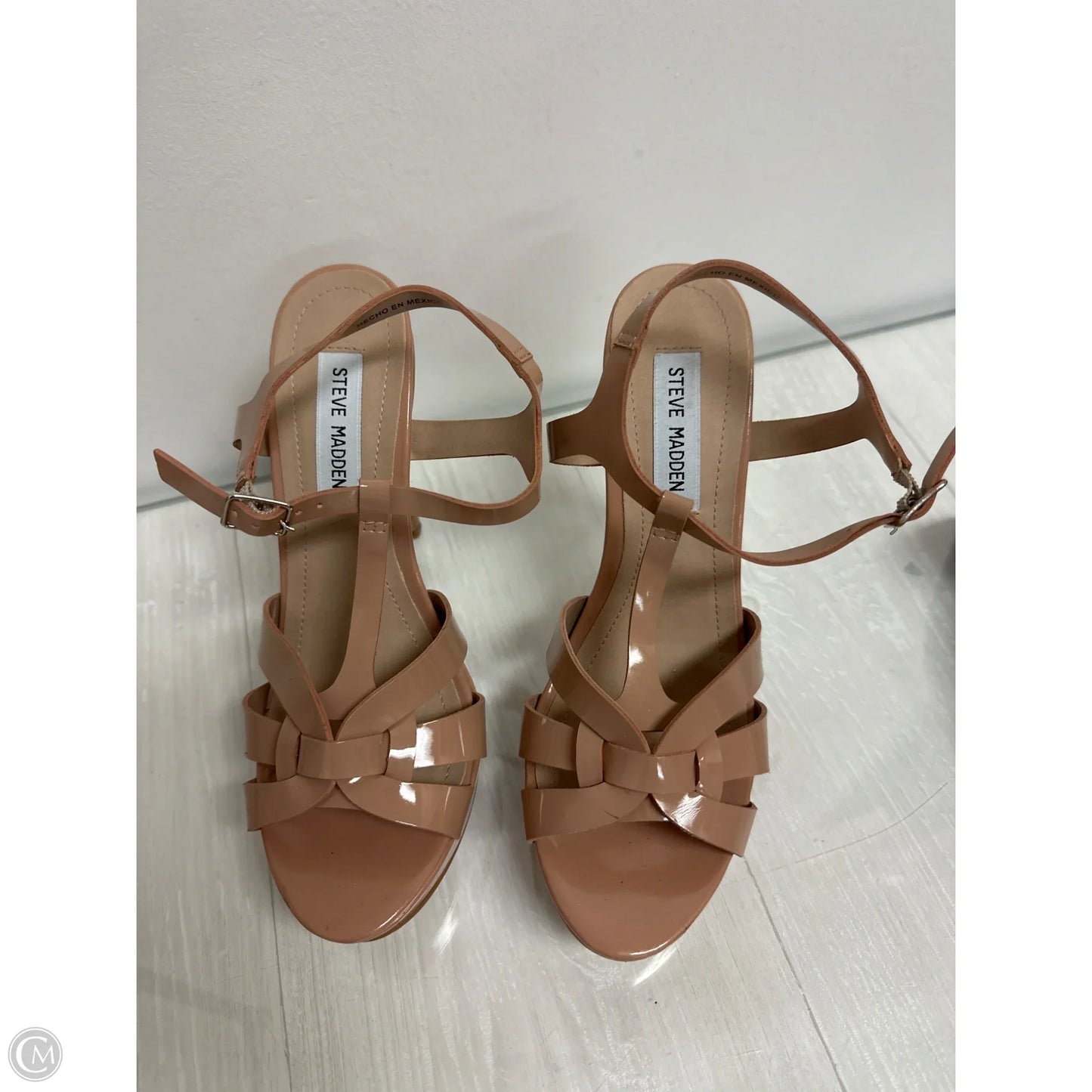 Sandals Heels Stiletto By Steve Madden In Cream, Size: 8