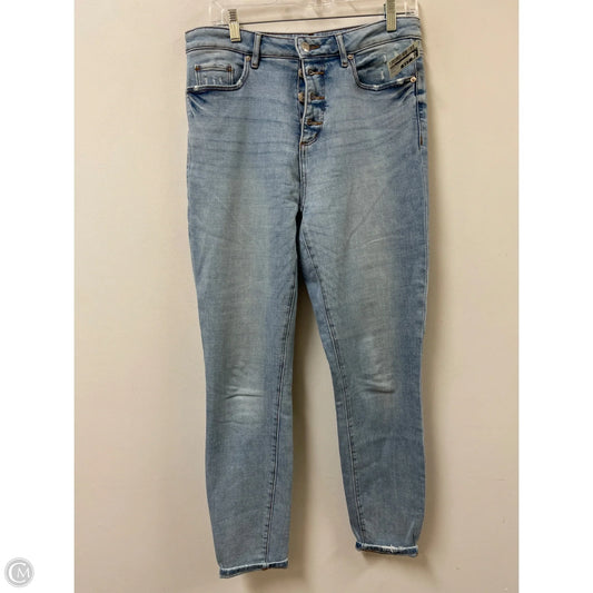 Jeans Skinny By Loft In Blue Denim, Size: 8