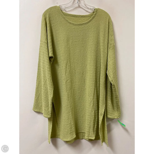 Tunic Long Sleeve By Clothes Mentor In Green, Size: Xl