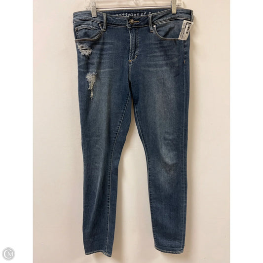 Jeans Skinny By Articles Of Society In Blue Denim, Size: 14