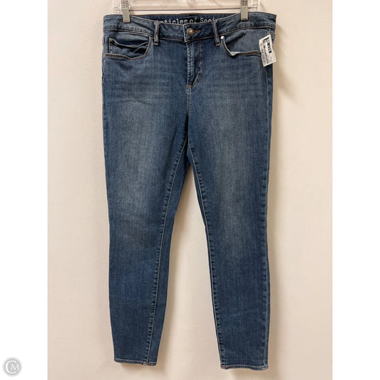 Jeans Skinny By Articles Of Society In Blue Denim, Size: 14