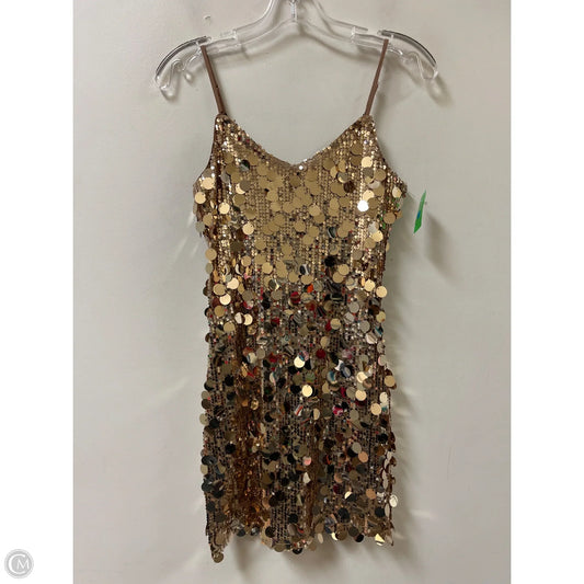 Dress Party Short By Gianni Bini In Gold, Size: S