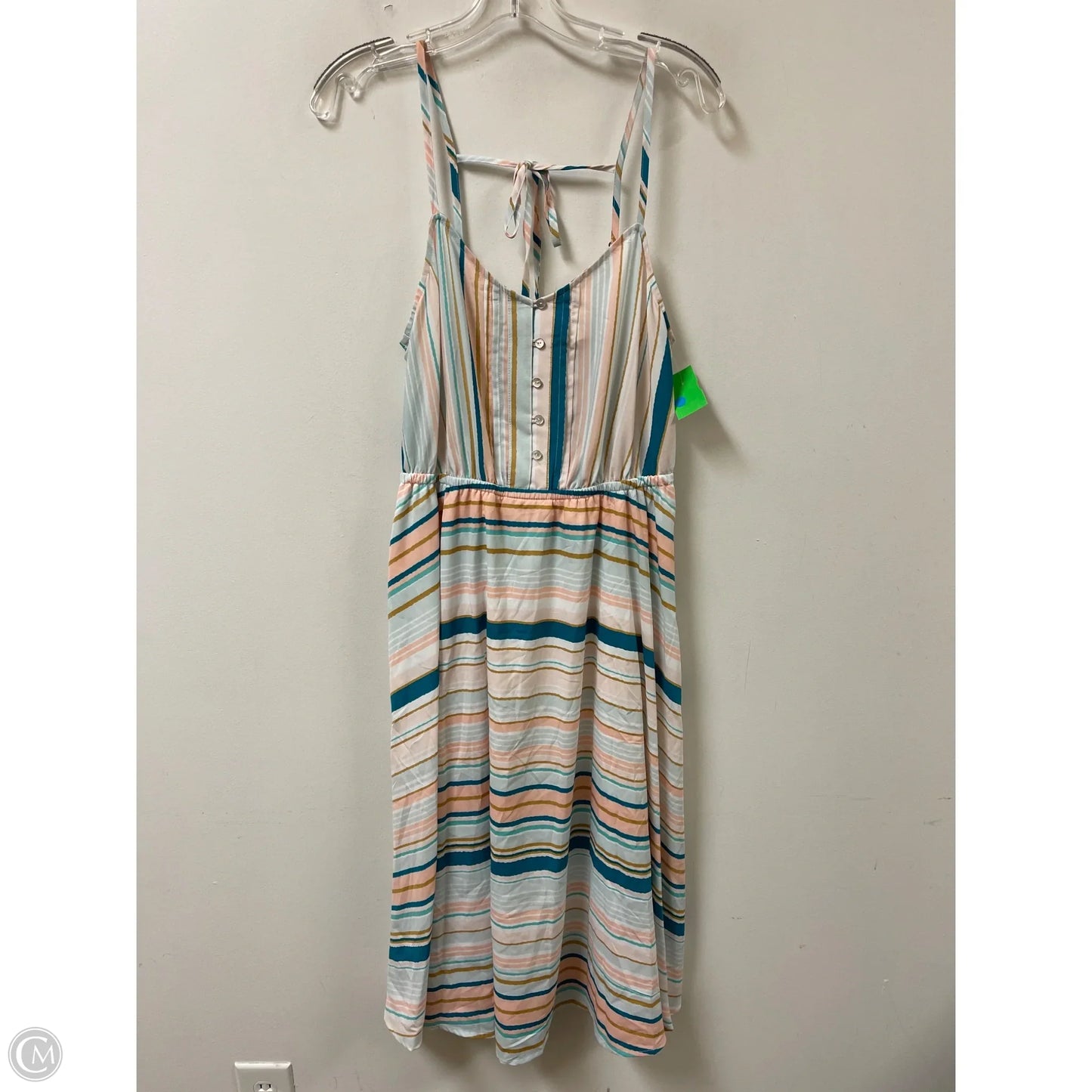 Dress Casual Midi By Lc Lauren Conrad In Striped Pattern, Size: M