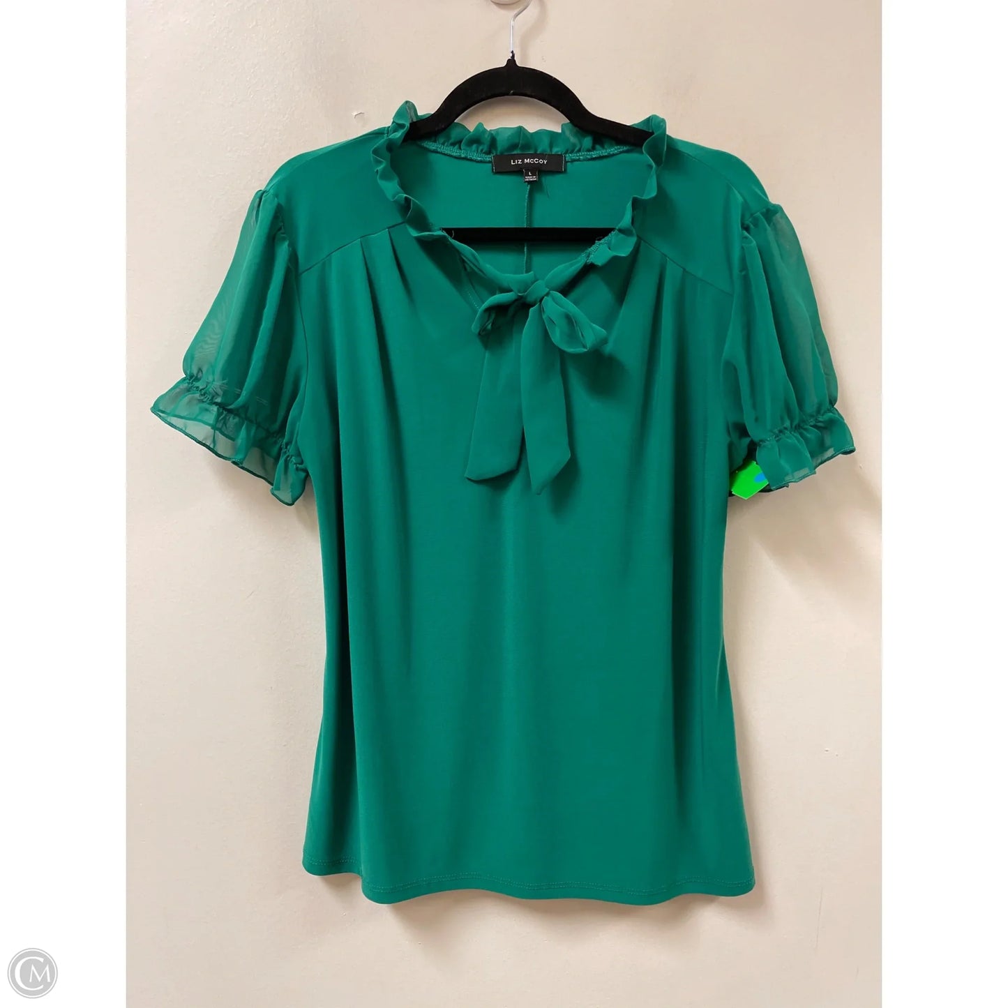 Top Short Sleeve By Clothes Mentor In Green, Size: L